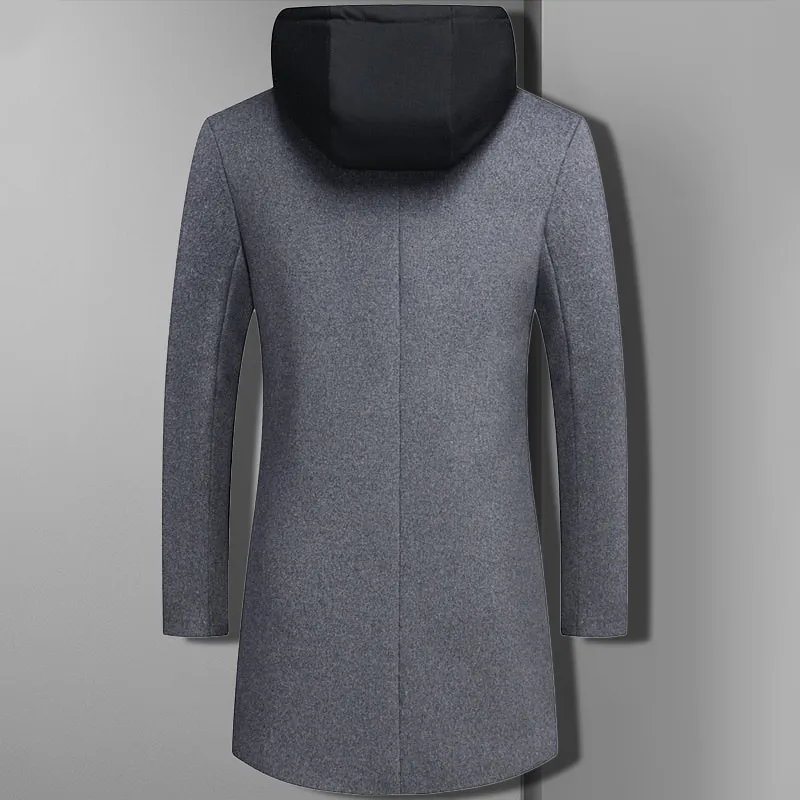 Samuel Sleek Wool Blend Overcoat