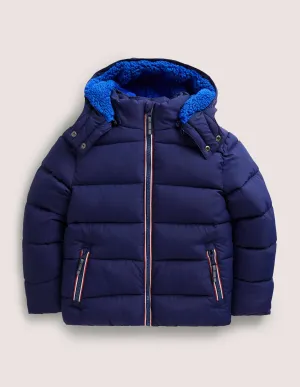 Shower-Resistant Padded Jacket-College Navy