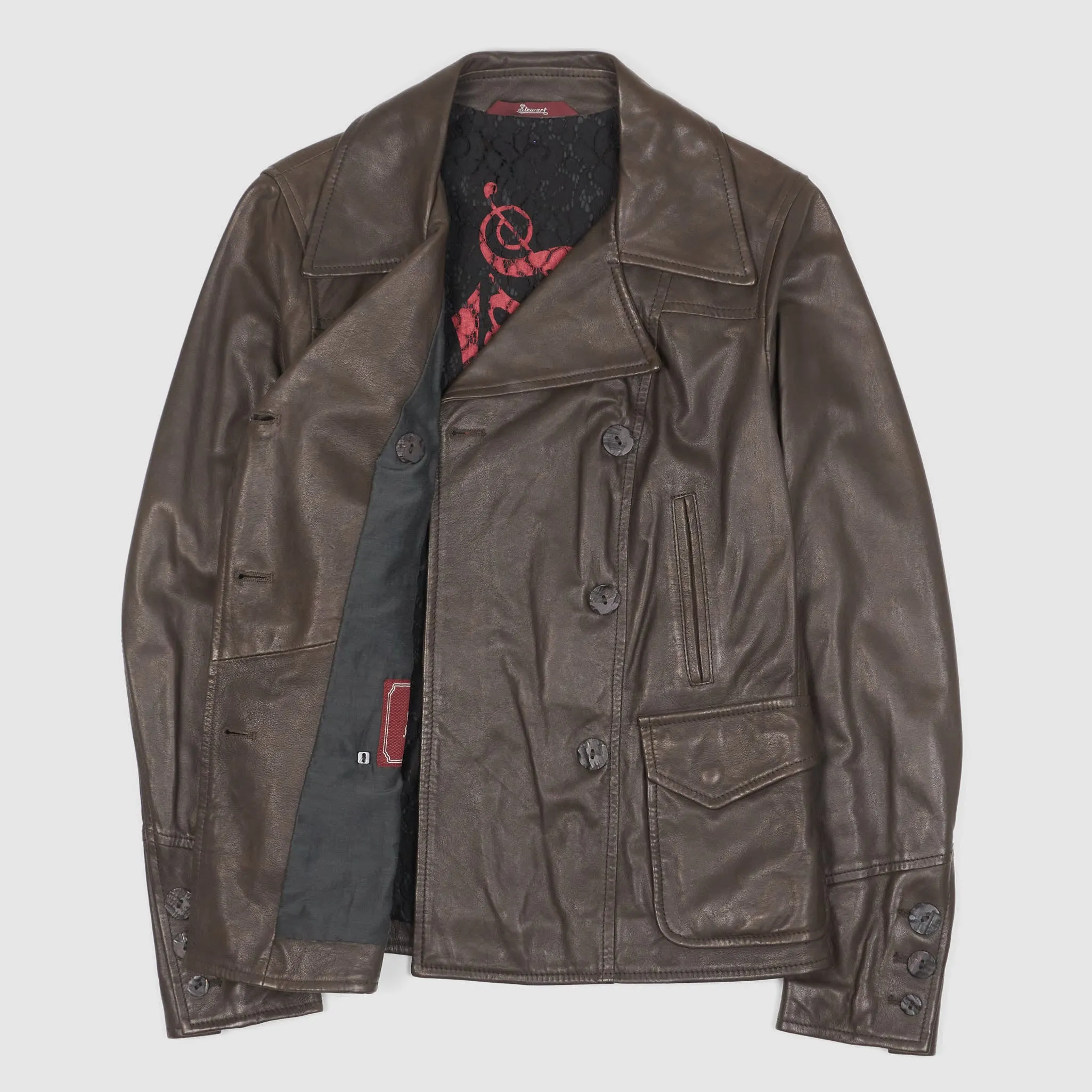 Stewart Ladies Peacoat Leather Jackets