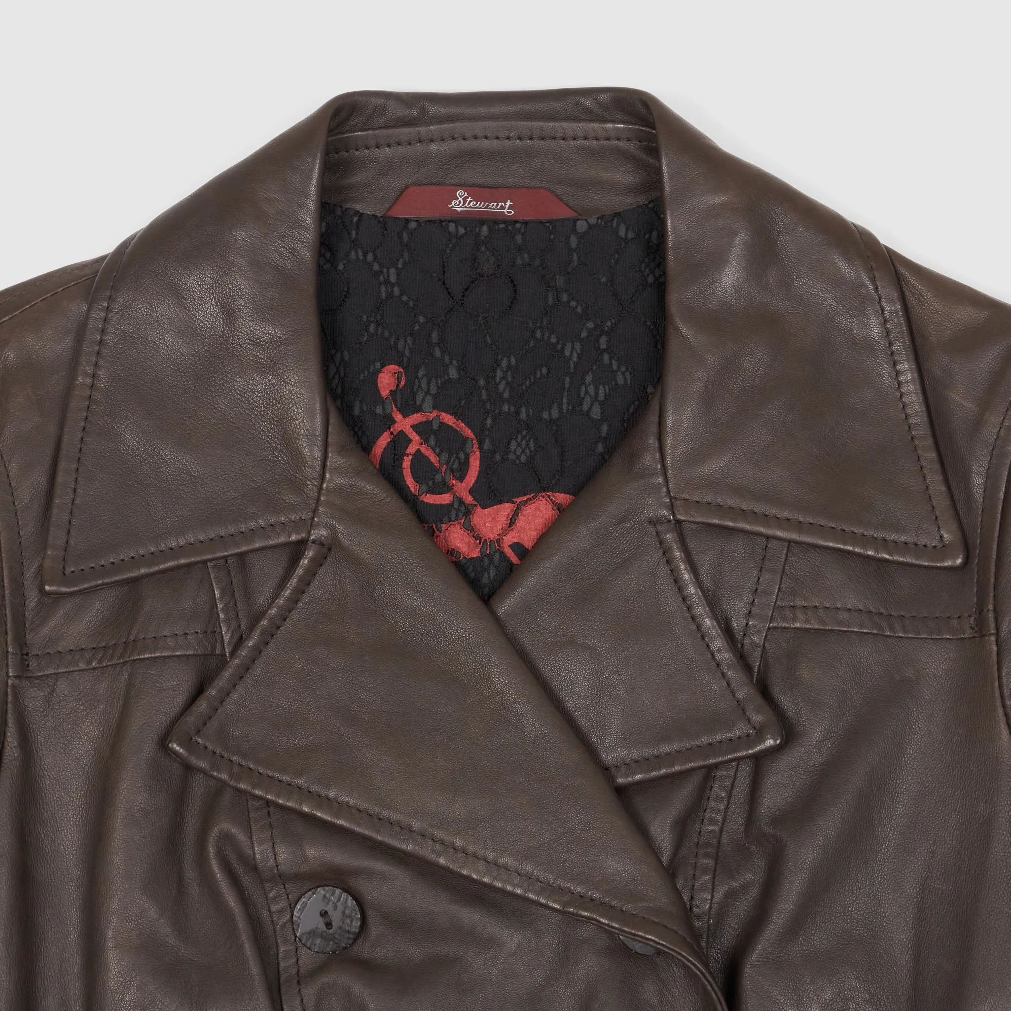 Stewart Ladies Peacoat Leather Jackets