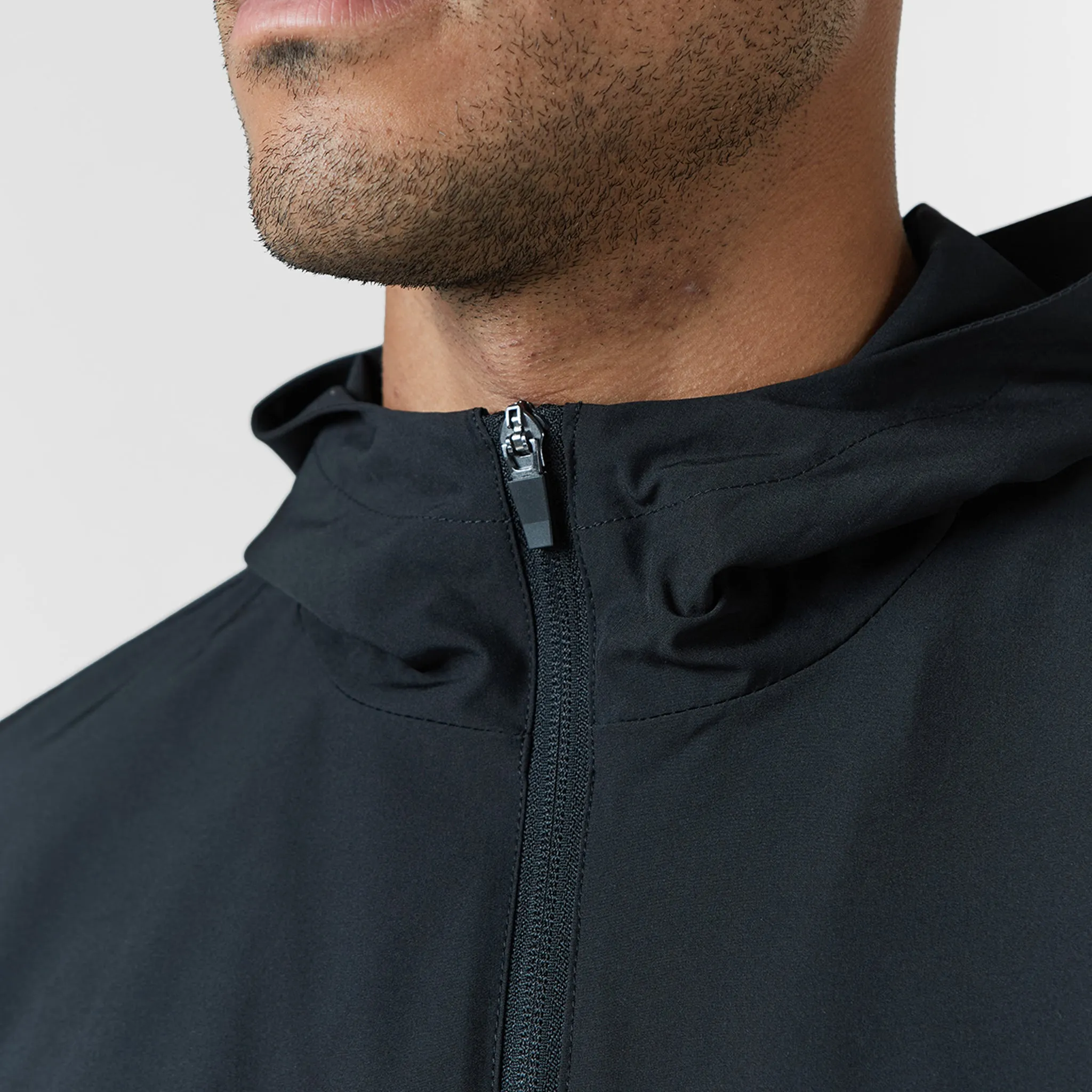 Stretch Tech Windbreaker | Black