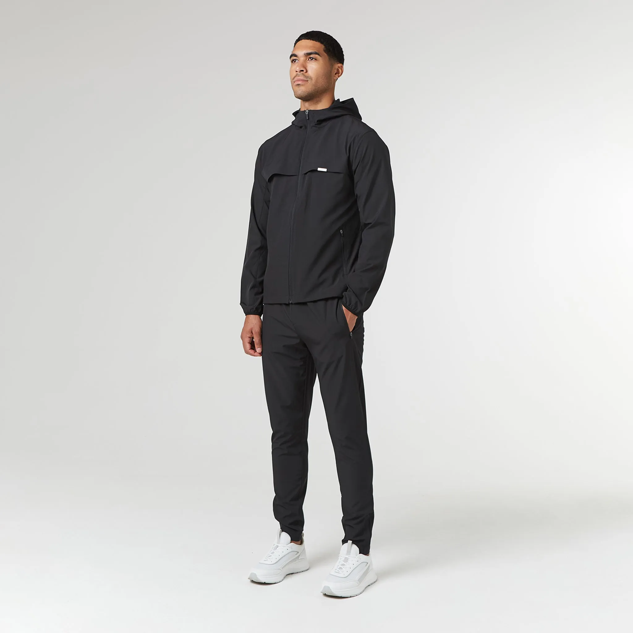 Stretch Tech Windbreaker | Black