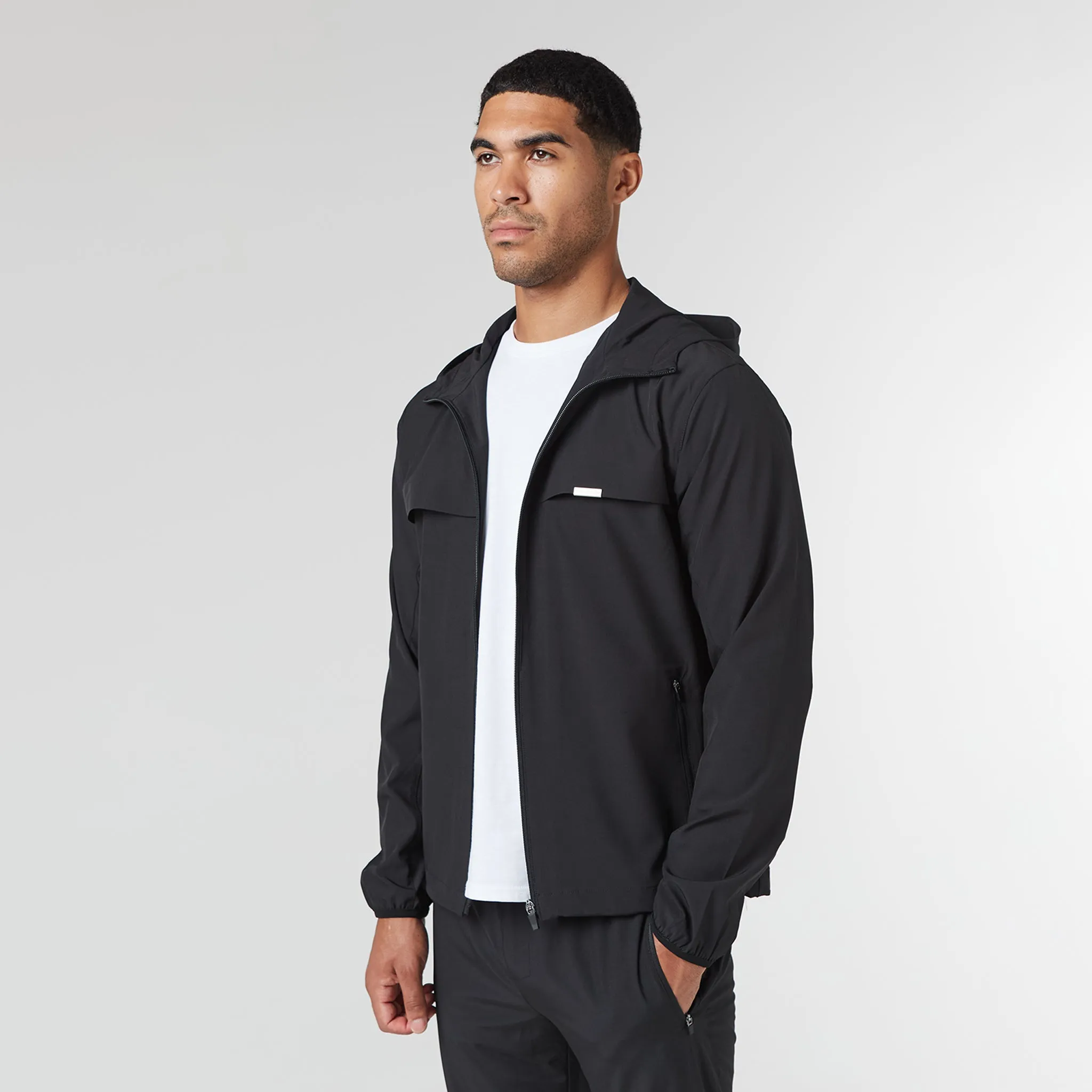 Stretch Tech Windbreaker | Black