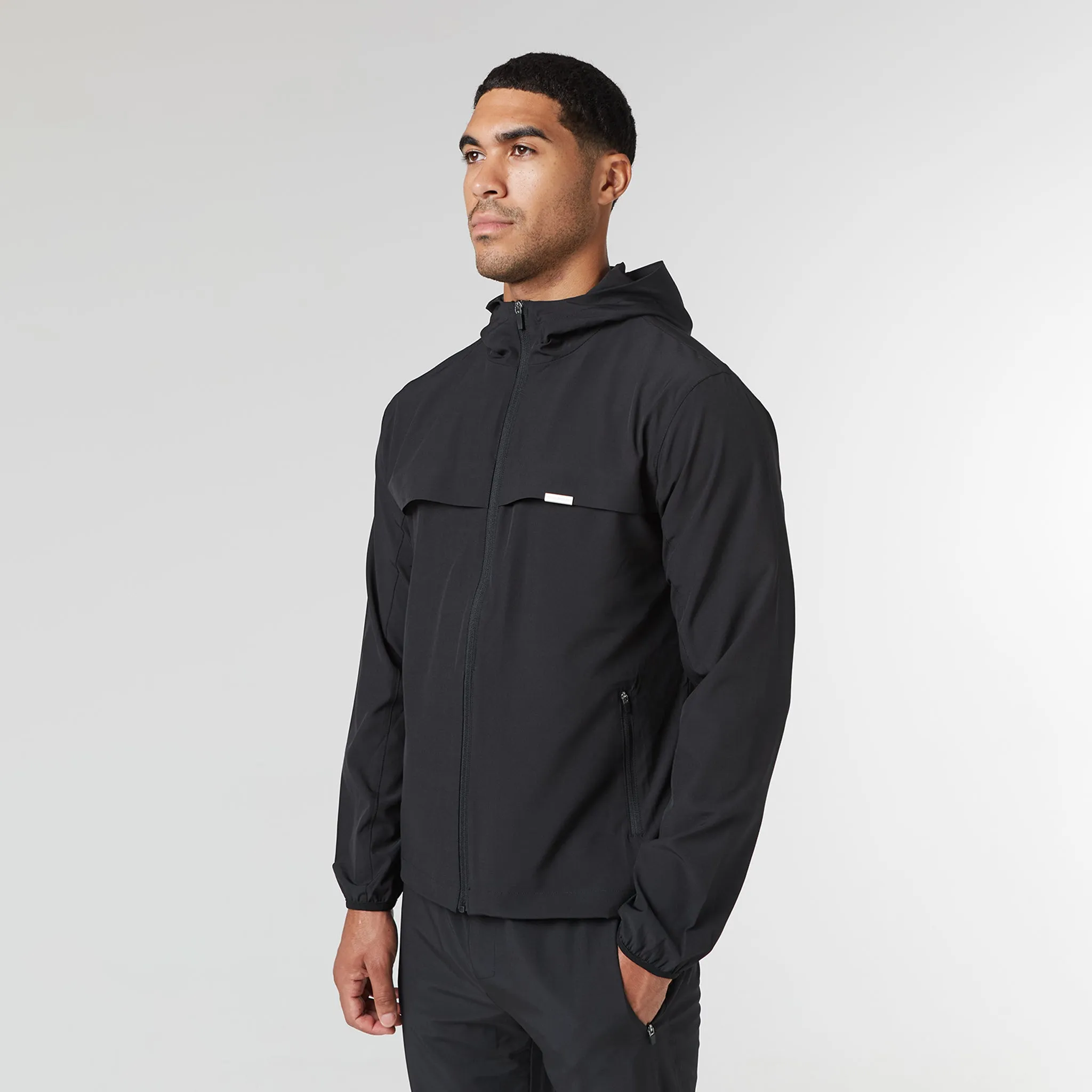 Stretch Tech Windbreaker | Black
