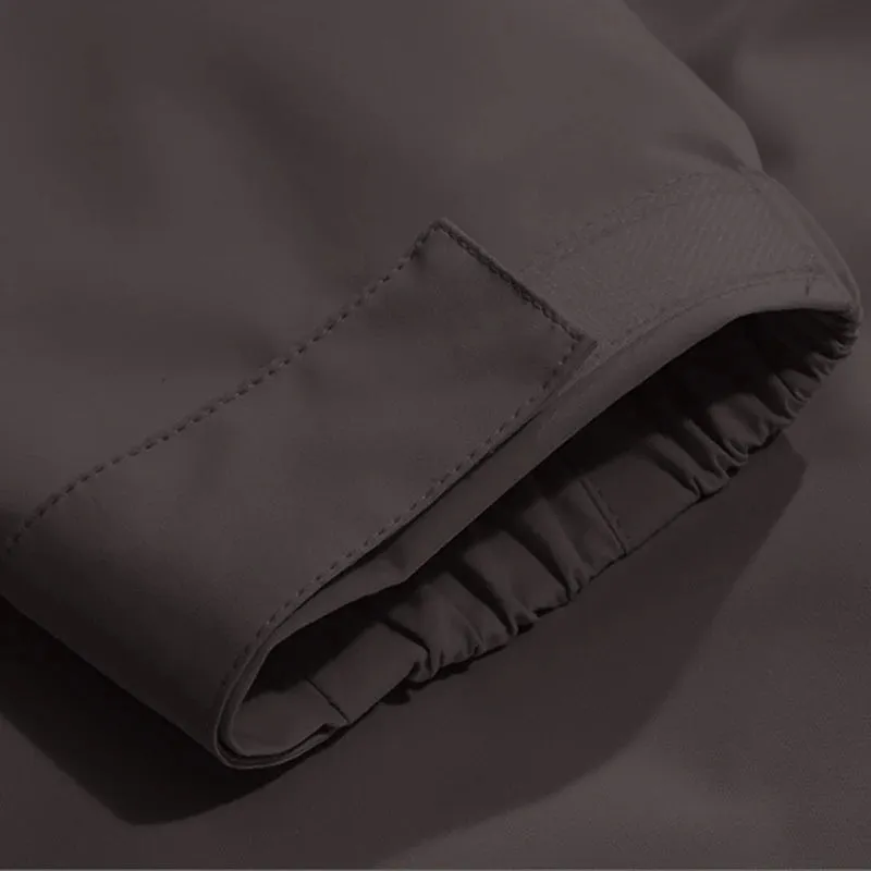 Unisex Waterproof Windbreaker Jacket with Removable Hood - Breathable, Anti-Sweat, and Durable for Hiking, Camping, and Outdoor Adventures