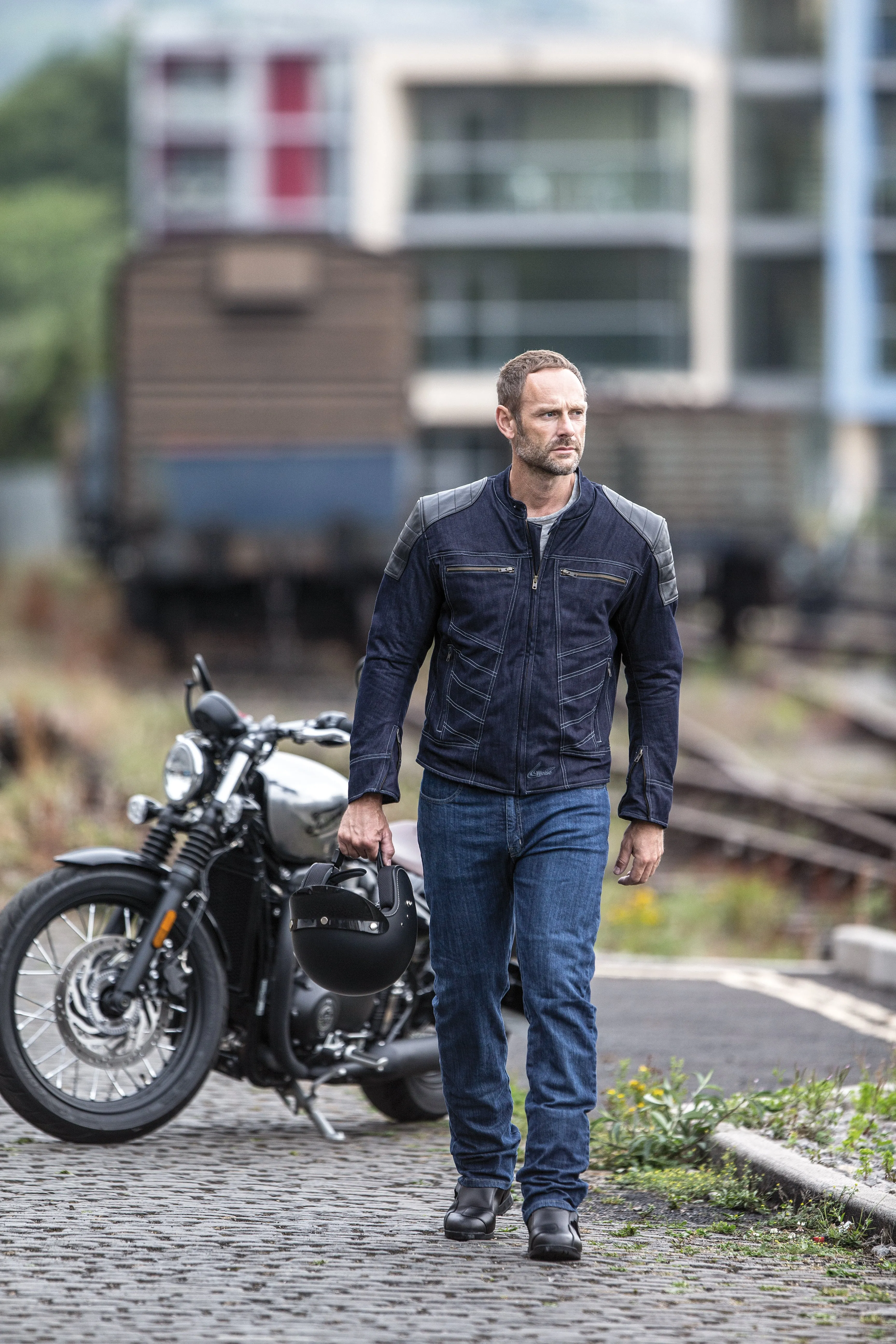 WEISE Fury Denim and Leather Jacket