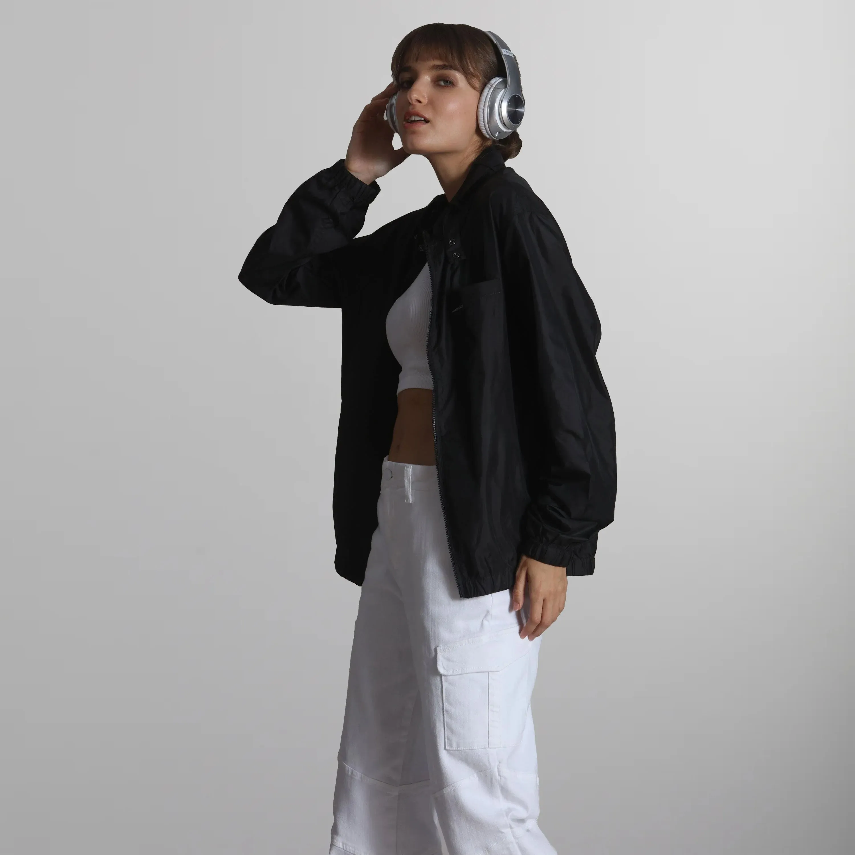 Women's Windbreaker Oversized Packable Jacket